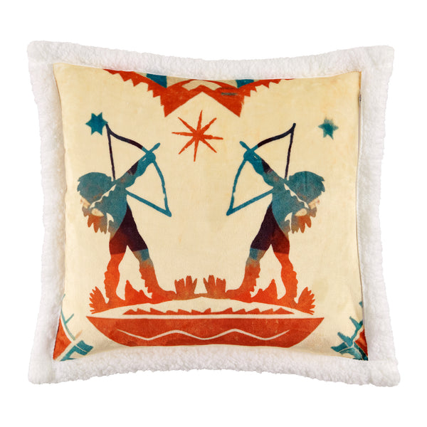 Arizona Campfire Sherpa Pillow