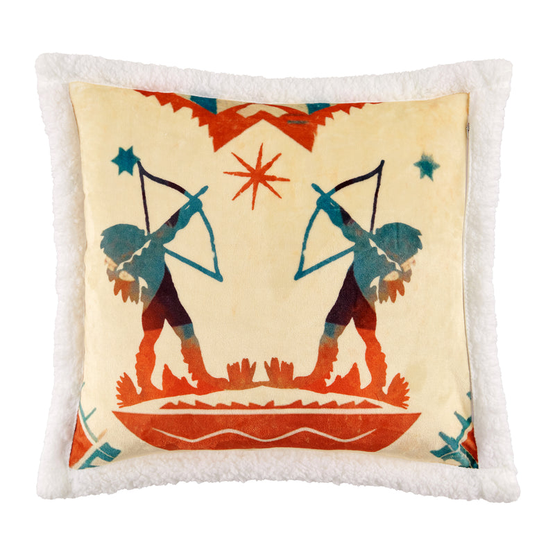 Arizona Campfire Sherpa Pillow
