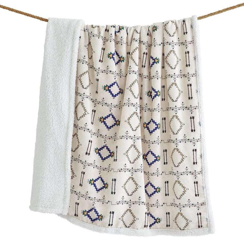 Arrow Campfire Sherpa Throw