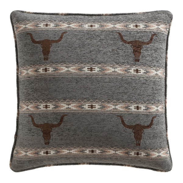 Chisholm Longhorn Chenille Jacquard Euro Sham