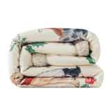 Christmas Dogs Campfire Sherpa Throw