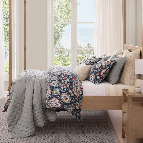 Derby Washed Linen Blend Bedding Set