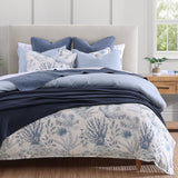 Hera Washed Linen Flange Bedding Set Comforter / Duvet Cover