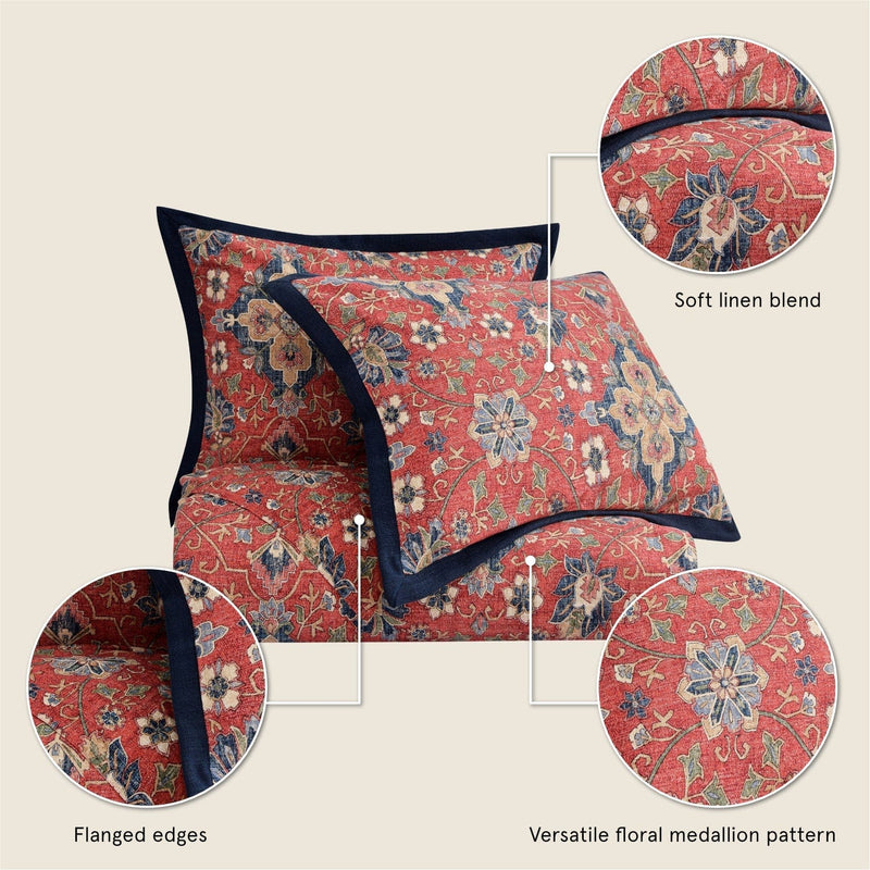 Melinda Washed Linen Bedding Set Comforter / Duvet Cover