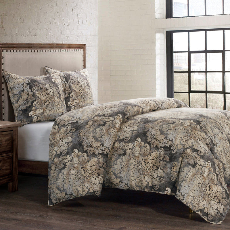 Victoria Damask Bedding Set Comforter / Duvet Cover