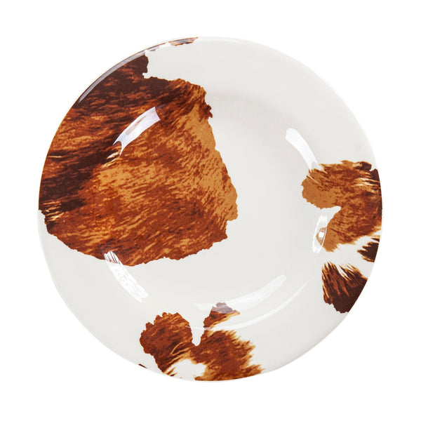 Elsa Cowhide Melamine Dinner Plate, Set of 4 Dinner Plate