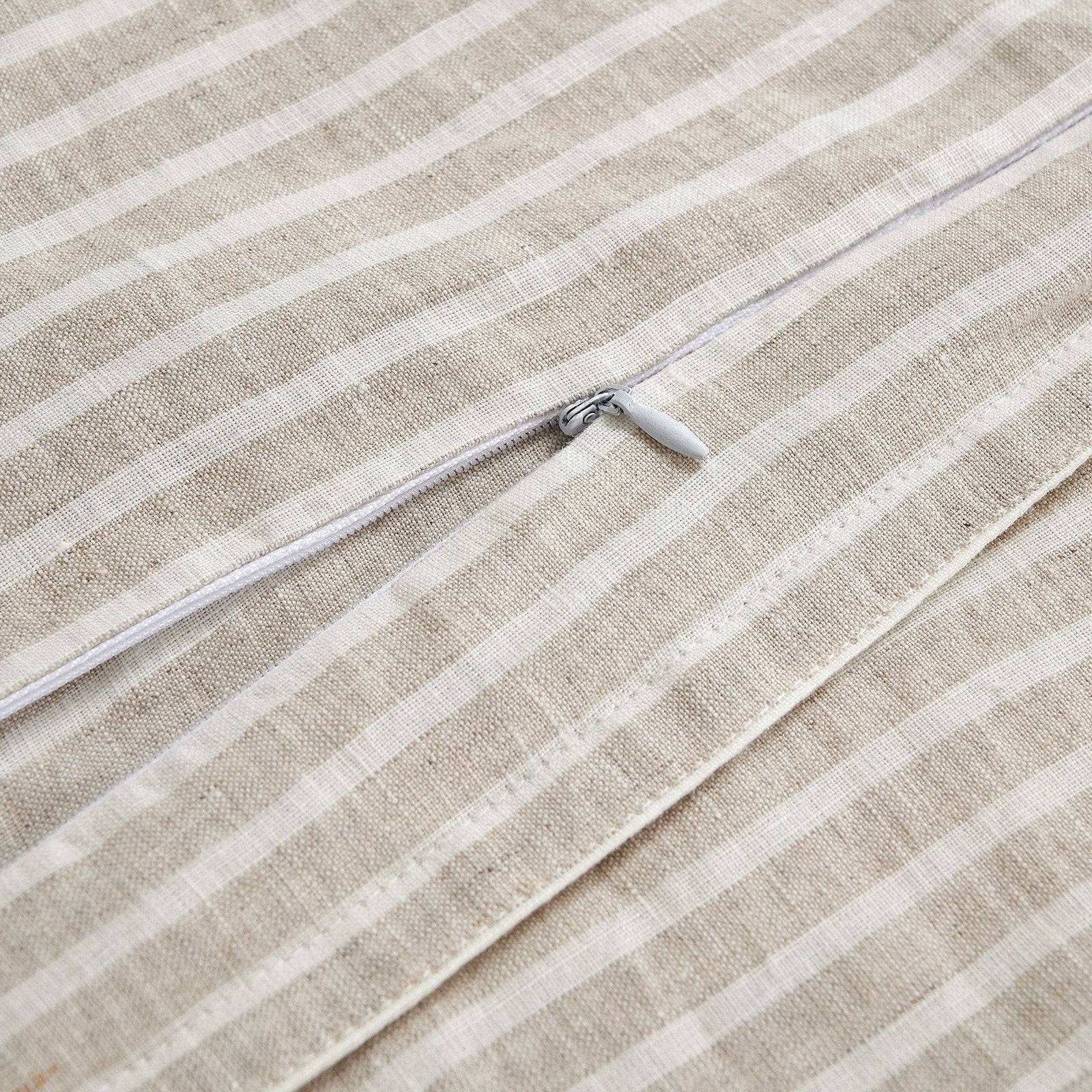【IENA】FrenchLinen JK Kensington Stripe Linen Fabric Swatch - French Blue | Serena