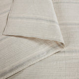 100% French Flax Linen Variegated Stripe Duvet Cover Set Duvet Cover