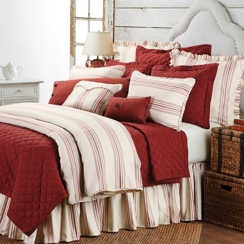 Prescott Duvet Cover Set Duvet Cover / Super Queen / Red Duvet Cover