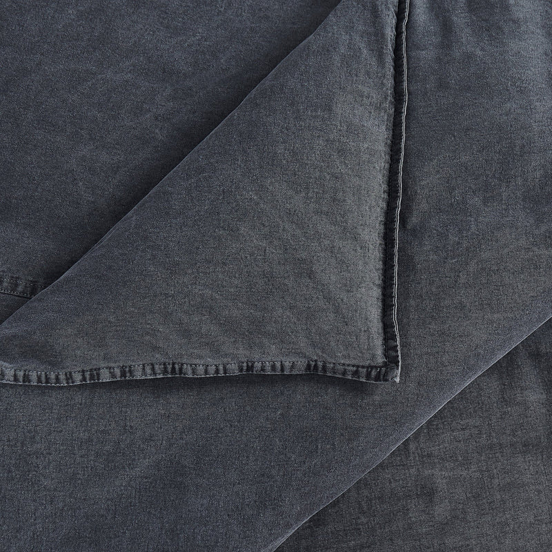Stonewashed Cotton Canvas Duvet Cover Set Duvet Cover