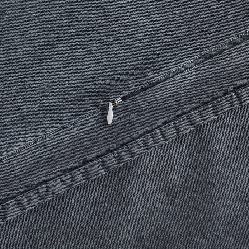 Stonewashed Cotton Canvas Duvet Cover Set Duvet Cover