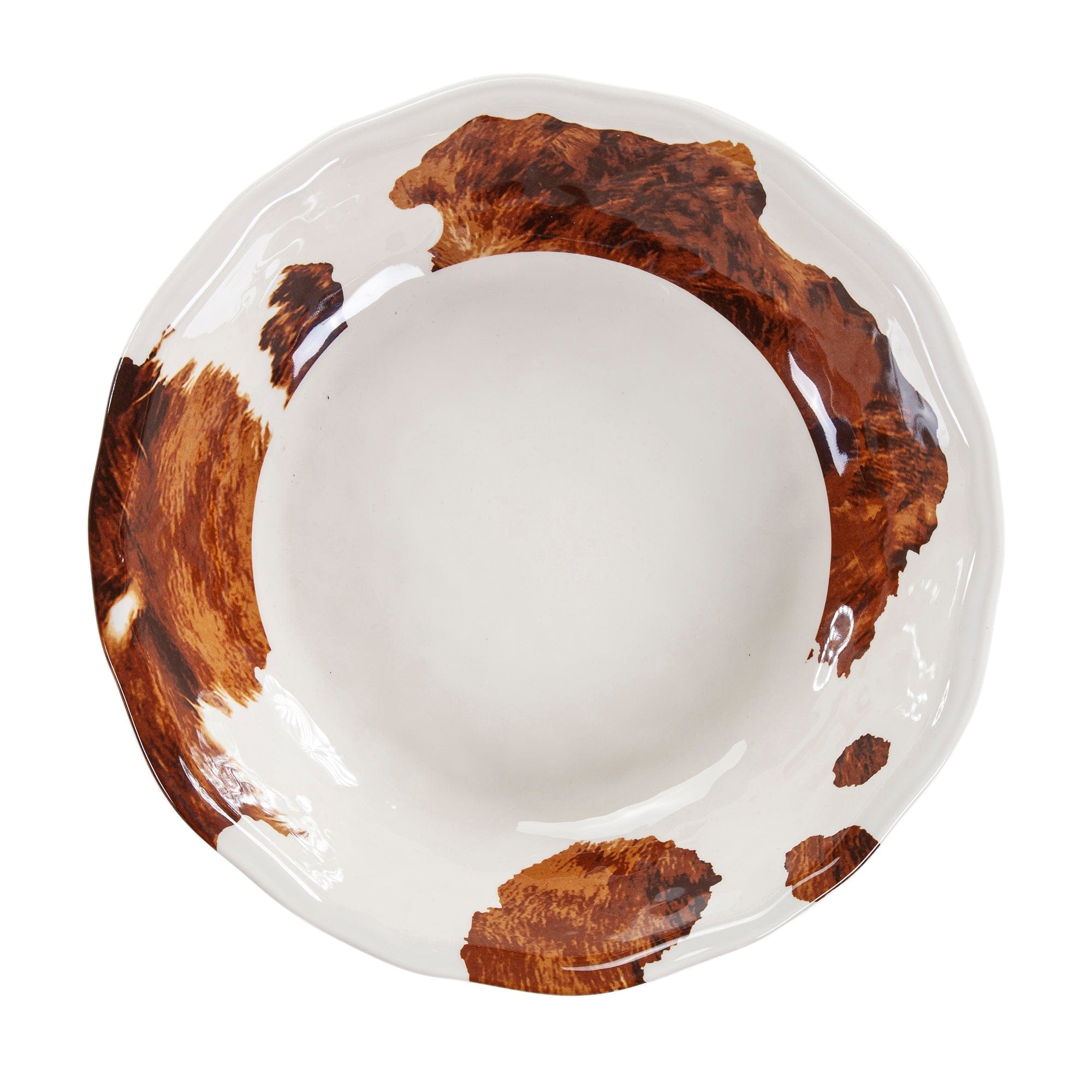 Elsa Cowhide Design 14PC Melamine Dinnerware Set | HiEnd Accents