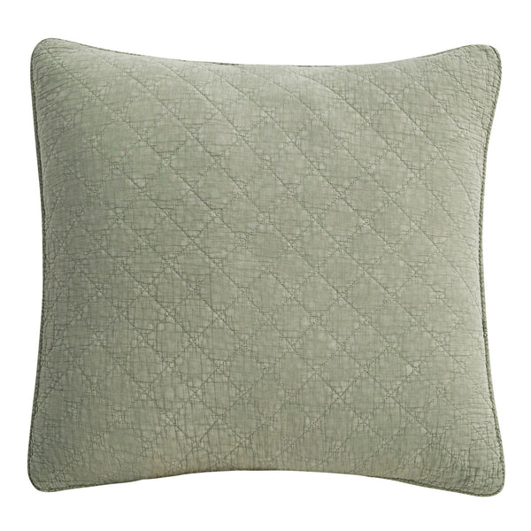 Stonewashed Cotton Gauze Euro Sham Celadon Euro Sham