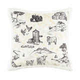 Farm Life Campfire Sherpa Throw - Brown