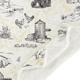 Farm Life Campfire Sherpa Throw - Brown