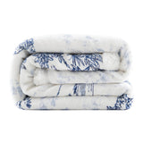 Farm Life Campfire Sherpa Throw - Blue