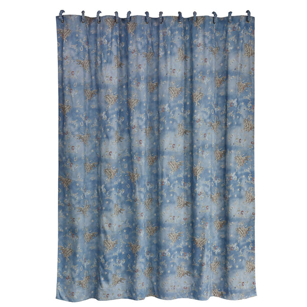 Lee Western Washed Denim Shower Curtain