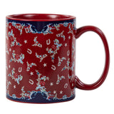 Patchwork Bandana Botanicals Mug, Set of 4 Mug
