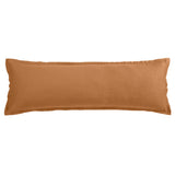 100% French Flax Linen Long Lumbar Pillow Caramel Pillow