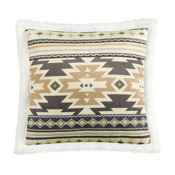 Desert Sage Campfire Sherpa Pillow Pillow