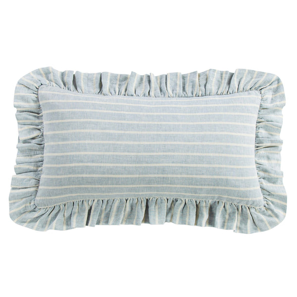Reyes 100% Slub Linen Stripe Lumbar Pillow Pillow