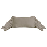 Luna Washed Linen Blend Long Ruffled Pillow