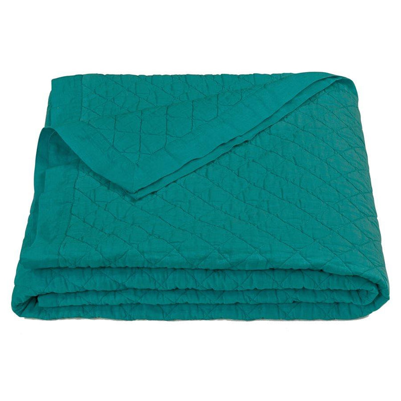 Linen Cotton Diamond Quilt, Full/Queen, 3 Colors Quilt