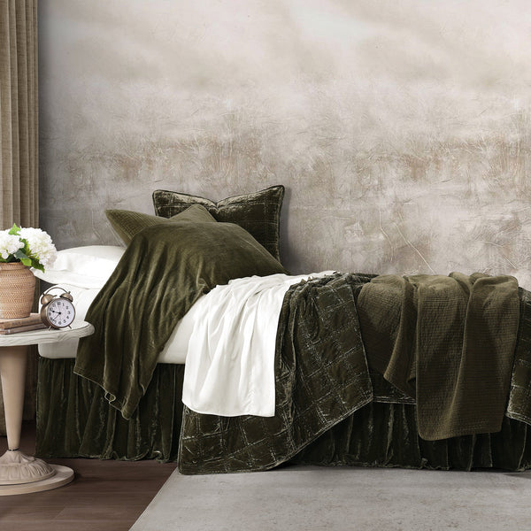 Stella Faux Silk Velvet Double Box Stitc