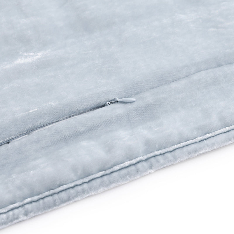 Stella Faux Silk Velvet Double Box Stitch Quilt Set Quilt