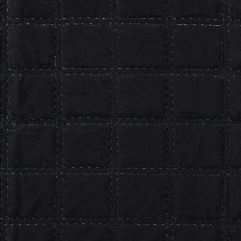 Stella Faux Silk Velvet Double Box Stitch Quilt Set Quilt