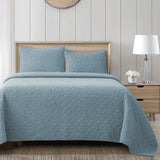 Stonewashed Cotton Gauze Quilt Set Quilt