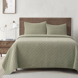 Stonewashed Cotton Gauze Quilt Set Quilt