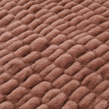 Ruched Rabbit Double-Sided Throw