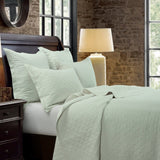 Linen Cotton Diamond Quilt, Full/Queen, 4 Colors Sale-Bedding