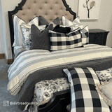 Blackberry Black & White Buffalo Check Lumbar Pillow, 16x26 Sale-Throw Pillow