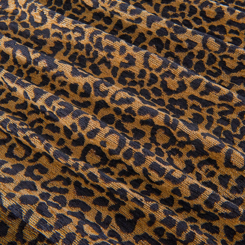 San Angelo Comforter Set, Teal & Leopard