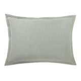 Washed Linen Tailored Pillow Sham King / Sage Sham