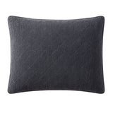 Stonewashed Cotton Gauze Pillow Sham Standard / Charcoal Sham