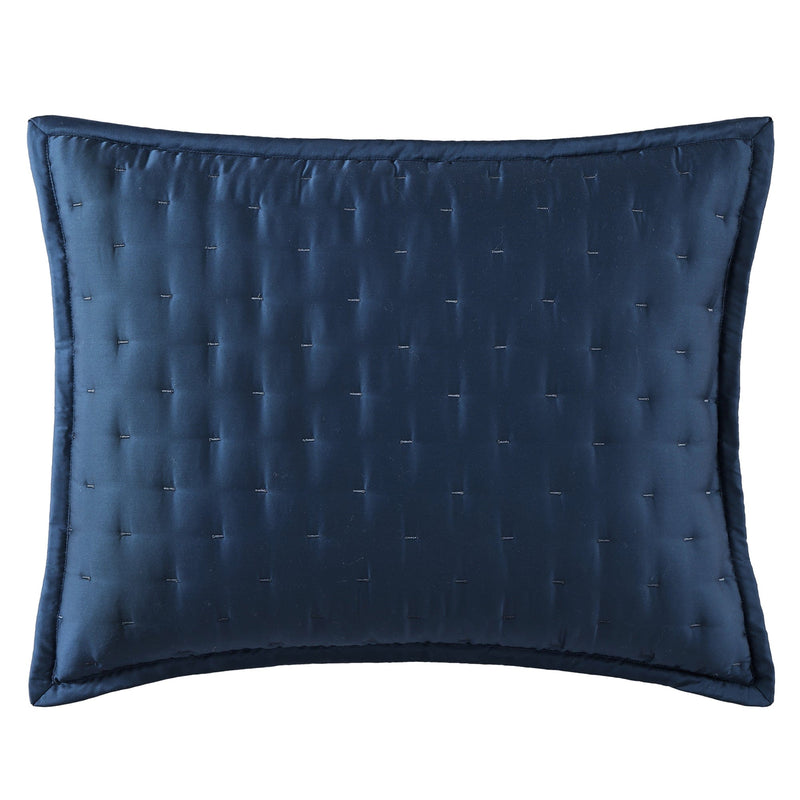 Lyocell Quilt Pillow Sham Set Standard / Regal Blue Sham