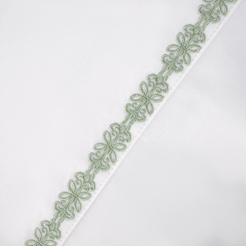 350TC Laurel Embroidered Border Sheet Set Sheet
