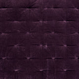 Stella Faux Silk Velvet Quilt Swatch Dark Violet Swatch