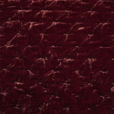 Stella Faux Silk Velvet Quilt Swatch Garnet Red Swatch