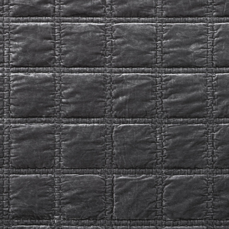 Stella Faux Silk Double Box Stitch Swatch Slate Swatch
