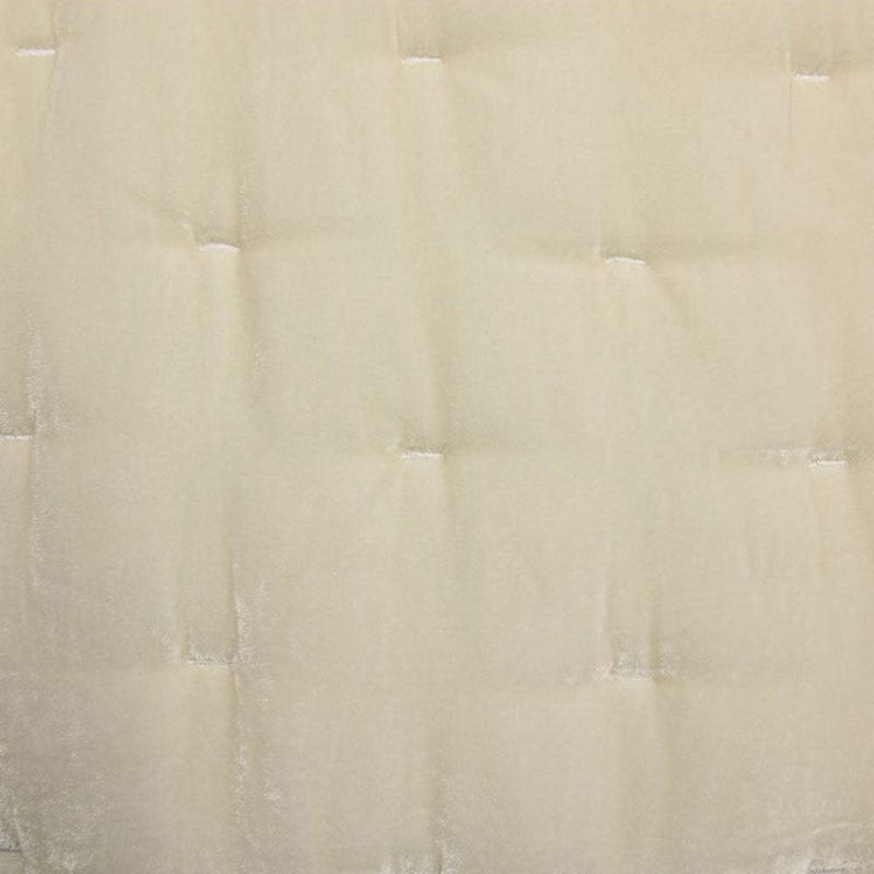 Stella Faux Silk Velvet Quilt Swatch Stone Swatch