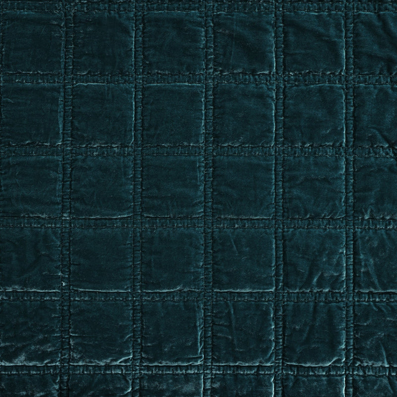 Stella Faux Silk Double Box Stitch Swatch Storm Blue Swatch