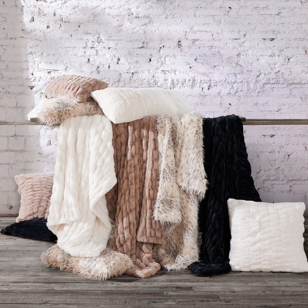 Ermine Double-Sided Throw Throw