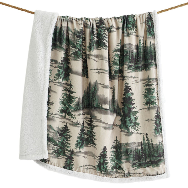 Joshua Campfire Sherpa Throw, 6 MOQ Throw