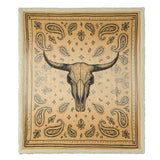 Marston Longhorn Campfire Sherpa Throw Throw
