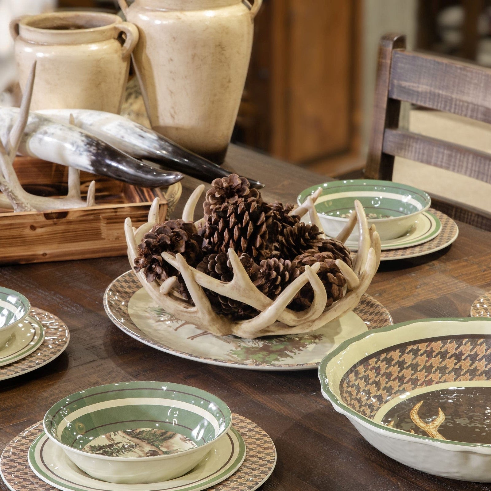 Faux Antler Decorative Basket/Tray | HiEnd Accents