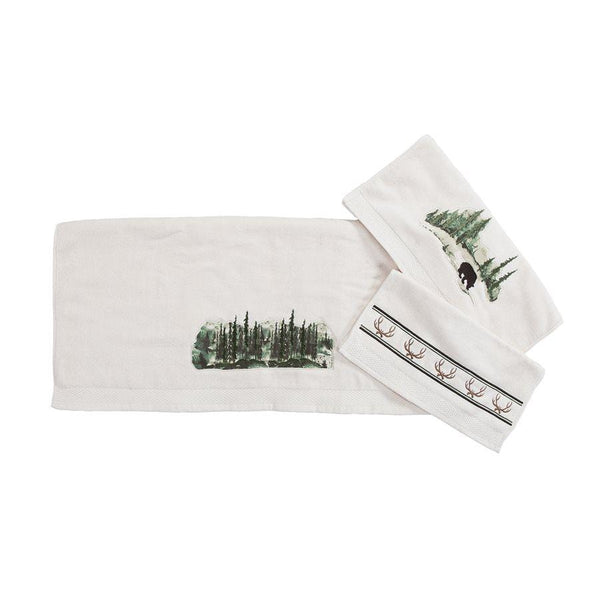 Joshua 3PC Towel Set, Cream Bath Towel